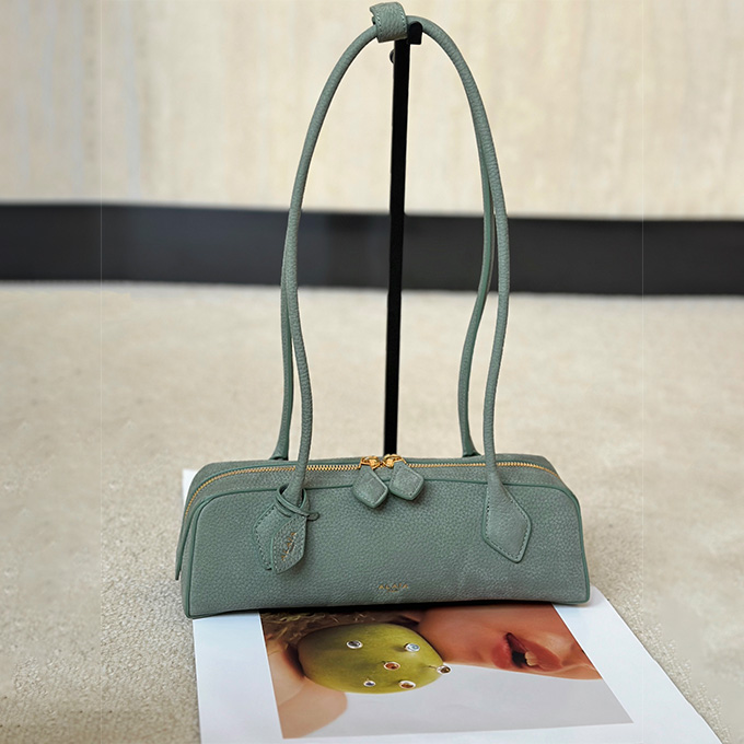 alaïa le teckel long barrel shoulder handbag